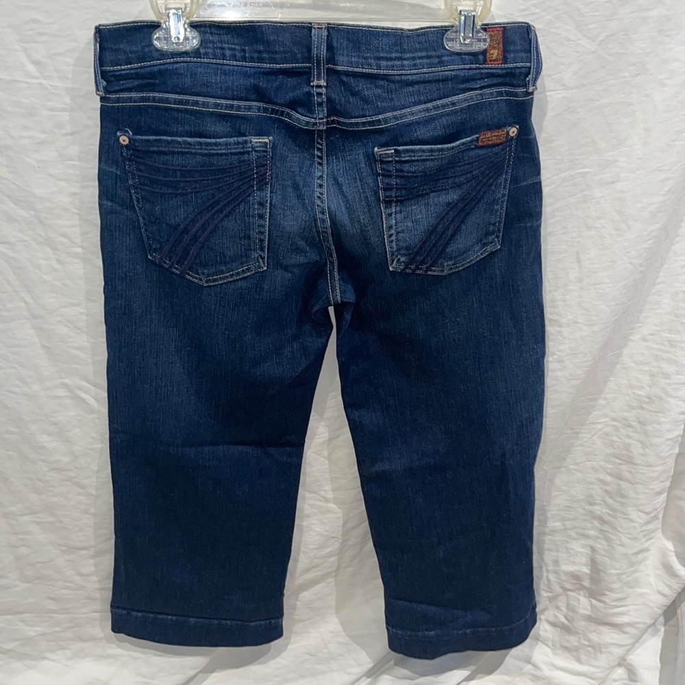 Euc 7 for All Mankind Dojo Cropped Wide Leg Shorts 29